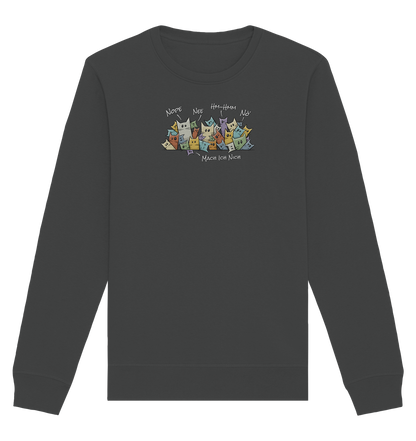 Nope, Nee, Nö Katzen - Organic Basic Unisex Sweatshirt