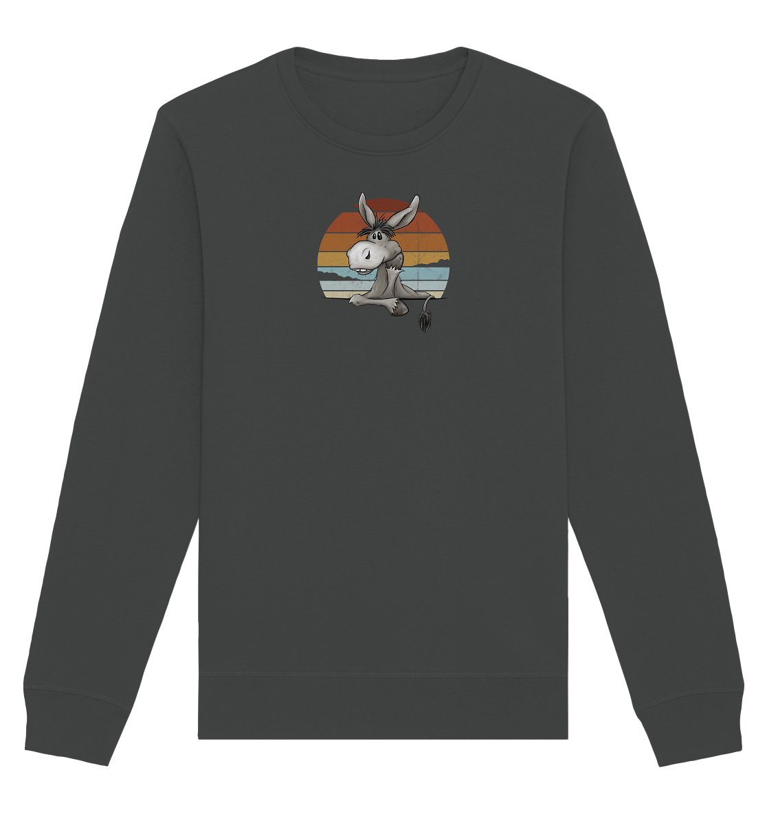 Lässiges Maultier Retro Esel - Organic Basic Unisex Sweatshirt