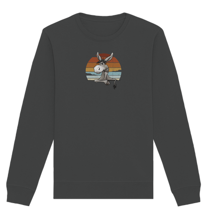 Lässiges Maultier Retro Esel - Organic Basic Unisex Sweatshirt