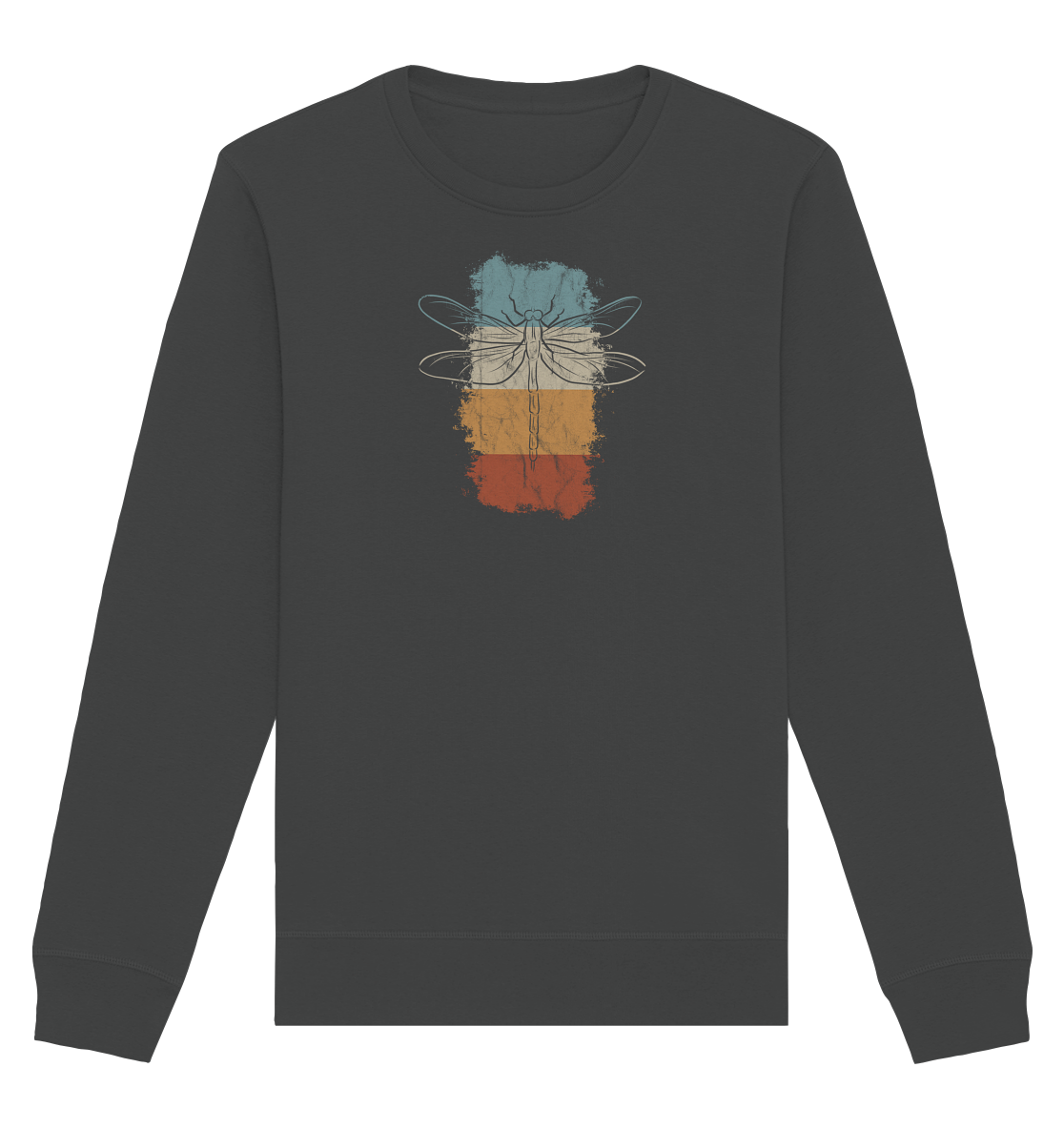 Retro Kunst Libelle | Vintage Dragonfly - Organic Basic Unisex Sweatshirt