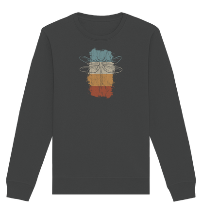 Retro Kunst Libelle | Vintage Dragonfly - Organic Basic Unisex Sweatshirt