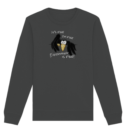 I’m Fine Rabe | Alles Gut Krähe - Organic Basic Unisex Sweatshirt