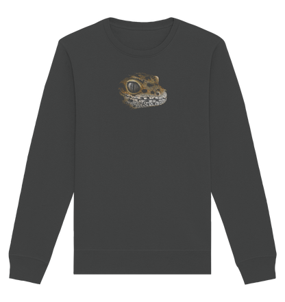 Leopard Gecko Skizze Kritzelkunst - Organic Basic Unisex Sweatshirt