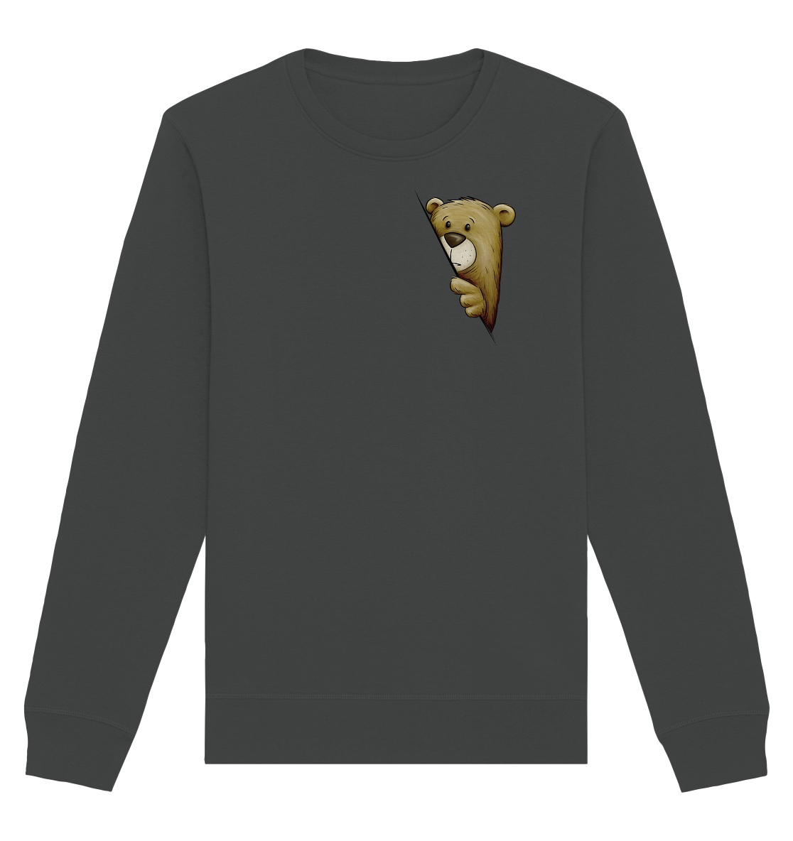 Funky Bär Illustration - Organic Basic Unisex Sweatshirt