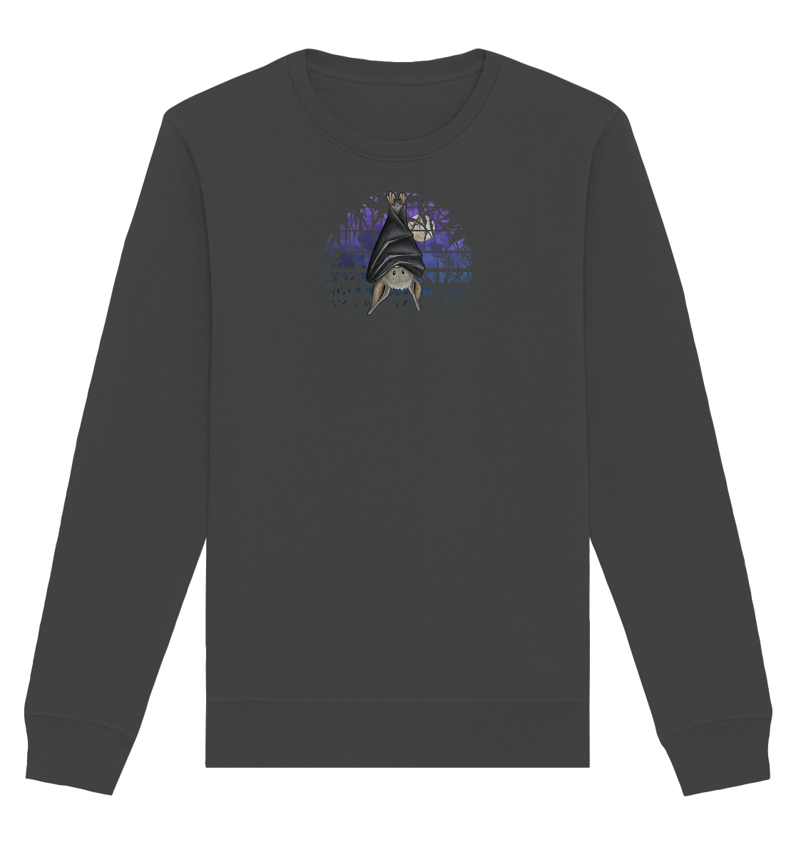 Fledermaus in blauer Nacht - Organic Basic Unisex Sweatshirt