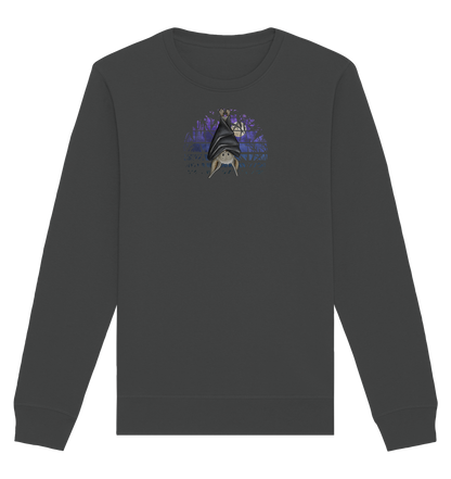 Fledermaus in blauer Nacht - Organic Basic Unisex Sweatshirt