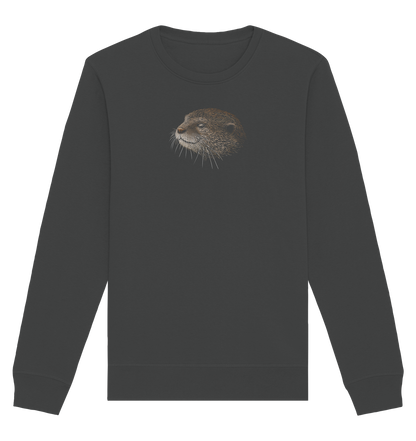 Otter Bleistift Zeichnung KritzelKunst - Organic Basic Unisex Sweatshirt
