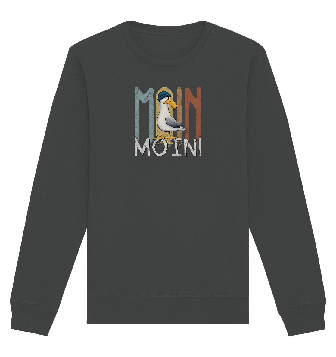Moin Moin norddeutsche Möwe - Organic Basic Unisex Sweatshirt