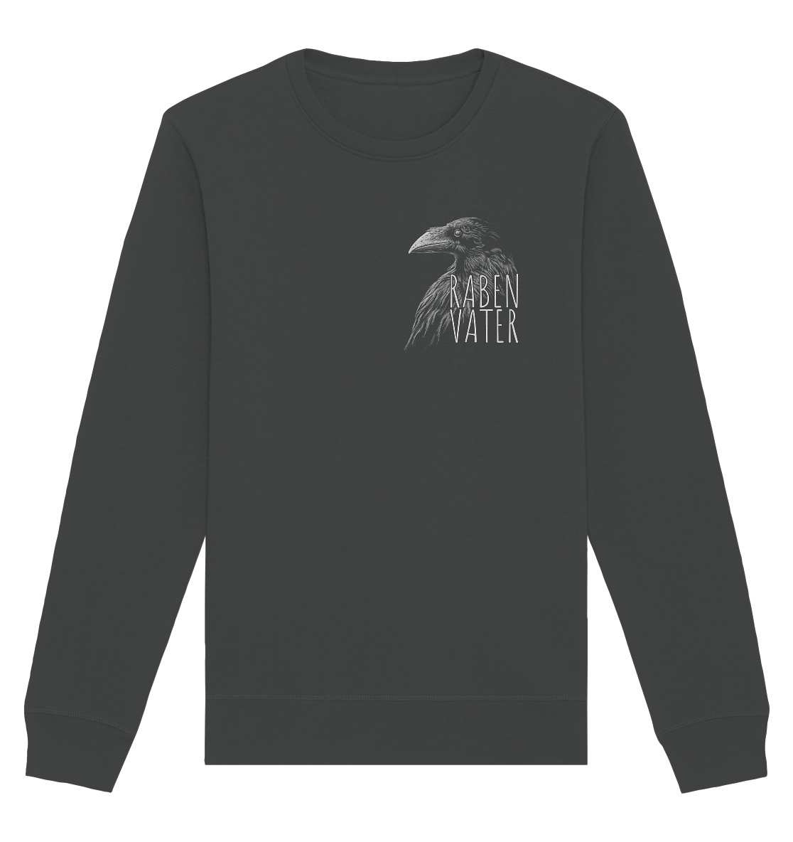 Rabenvater schwarzer Rabe Krähe - Organic Basic Unisex Sweatshirt