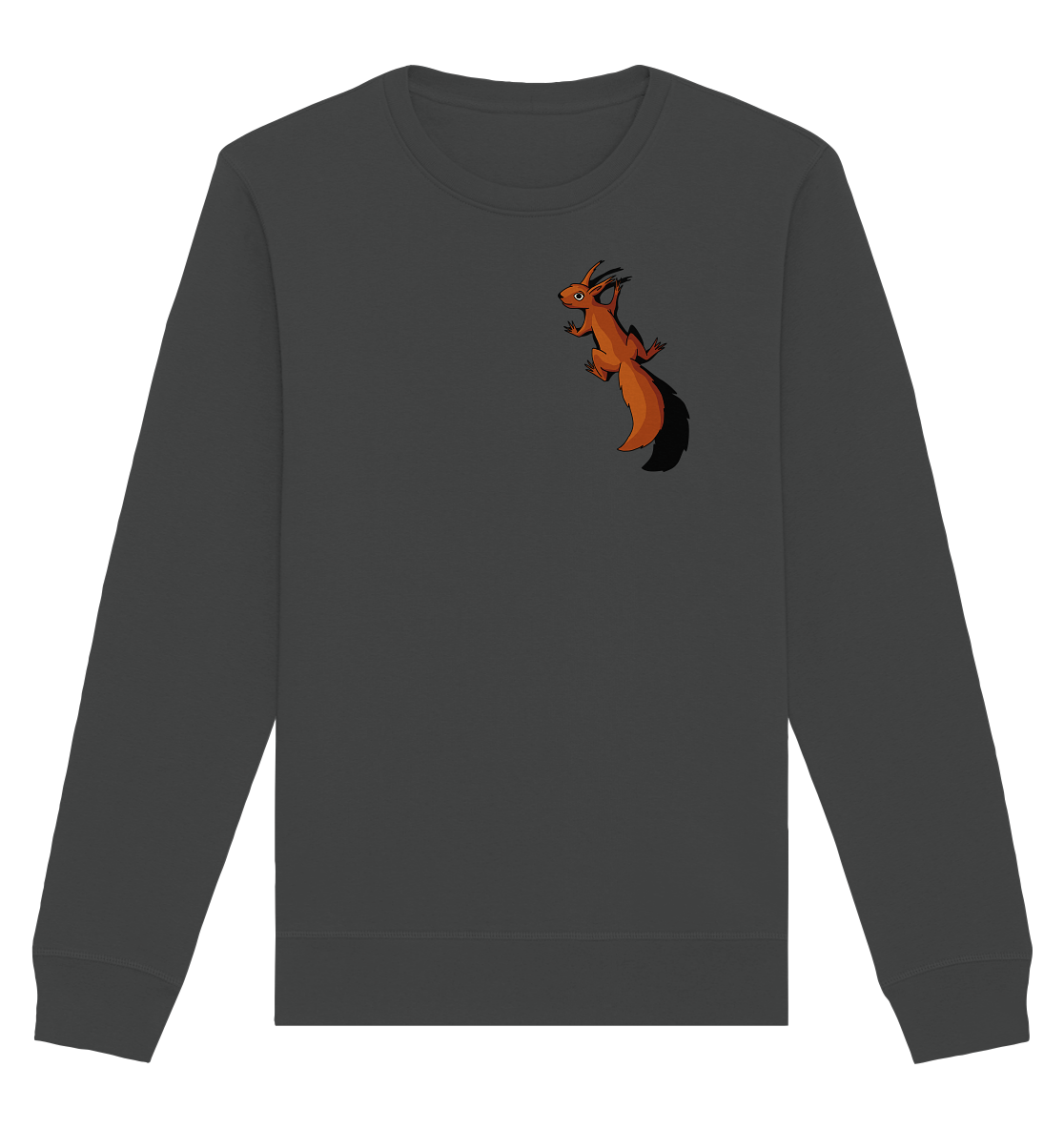 Süßes Eichhörnchen klettert - Organic Basic Unisex Sweatshirt