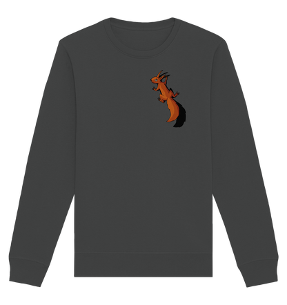 Süßes Eichhörnchen klettert - Organic Basic Unisex Sweatshirt