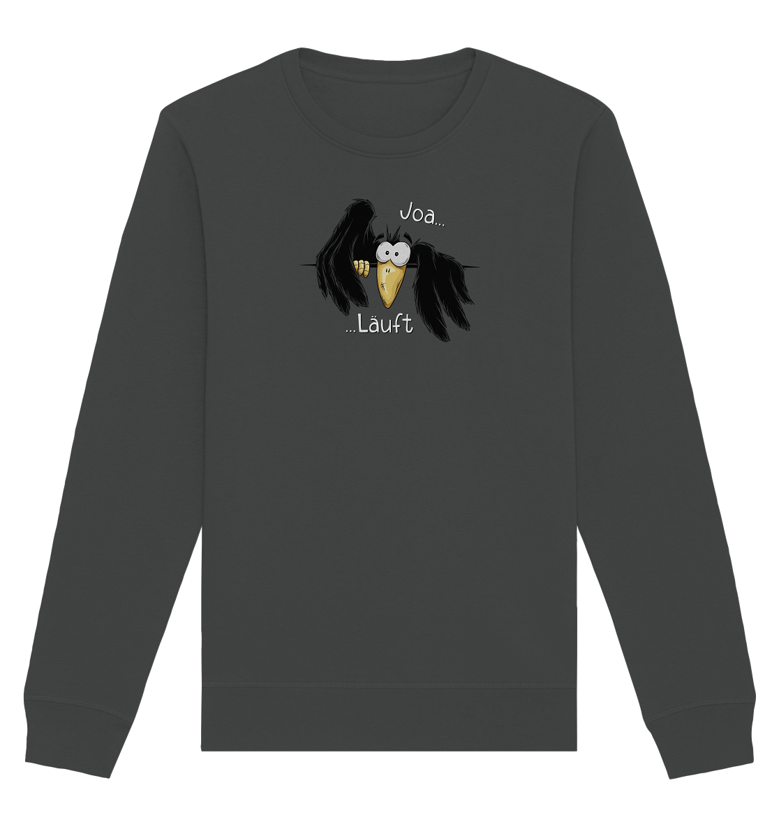 Joa Läuft Krähe gechillter Rabe - Organic Basic Unisex Sweatshirt