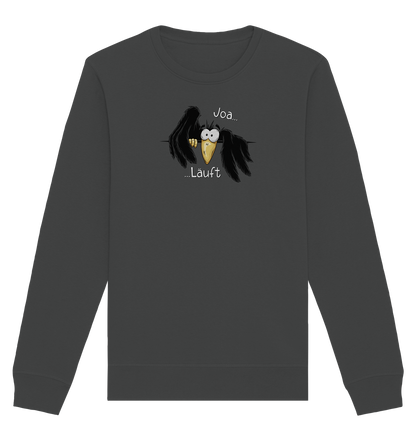 Joa Läuft Krähe gechillter Rabe - Organic Basic Unisex Sweatshirt