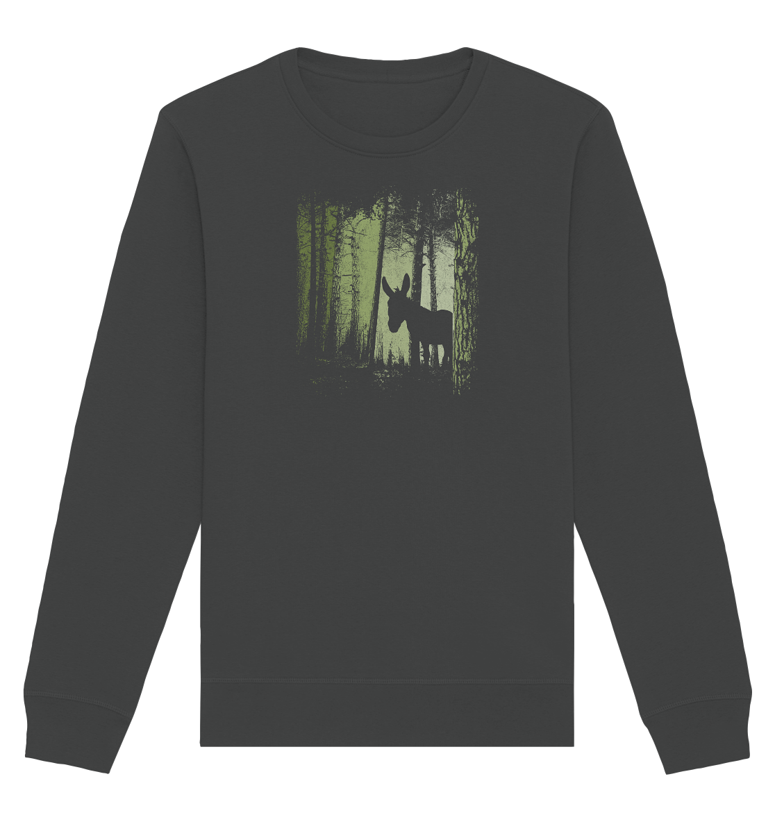 Esel im Zwielicht-Wald - Organic Basic Unisex Sweatshirt