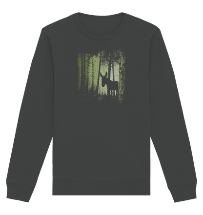 Esel im Zwielicht-Wald - Organic Basic Unisex Sweatshirt