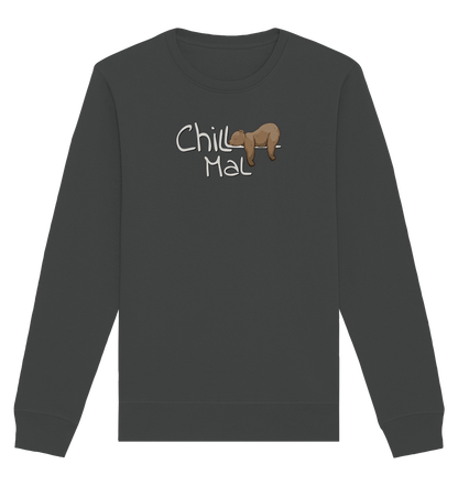 Chill Mal schläfriger Braunbär - Organic Basic Unisex Sweatshirt