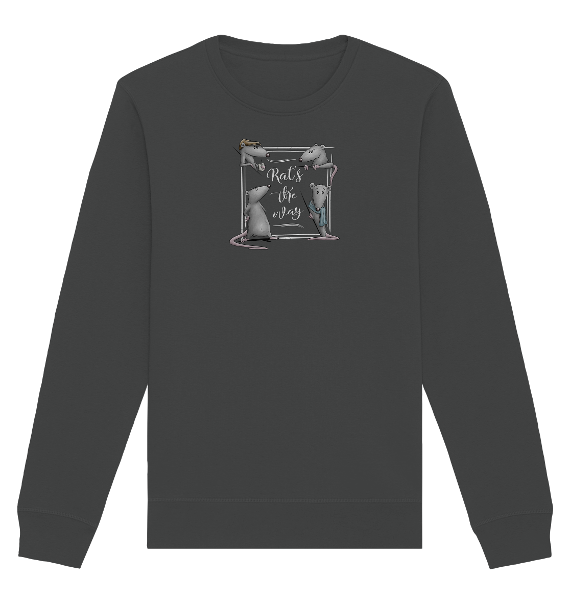 Rat’s The Way Kaffeehaus Ratten - Organic Basic Unisex Sweatshirt