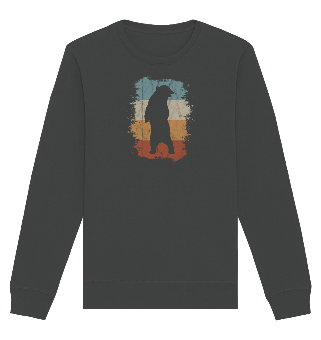Retro Bären-Silhouette - Organic Basic Unisex Sweatshirt