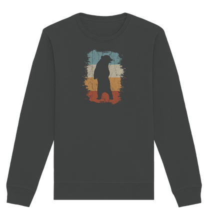 Retro Bären-Silhouette - Organic Basic Unisex Sweatshirt