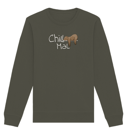 Chill Mal schläfriger Braunbär - Organic Basic Unisex Sweatshirt