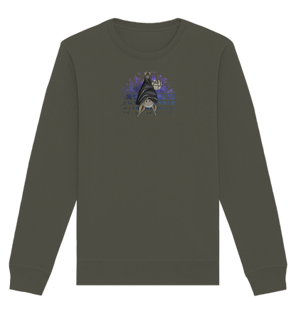Fledermaus in blauer Nacht - Organic Basic Unisex Sweatshirt
