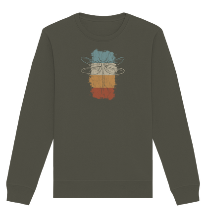 Retro Kunst Libelle | Vintage Dragonfly - Organic Basic Unisex Sweatshirt