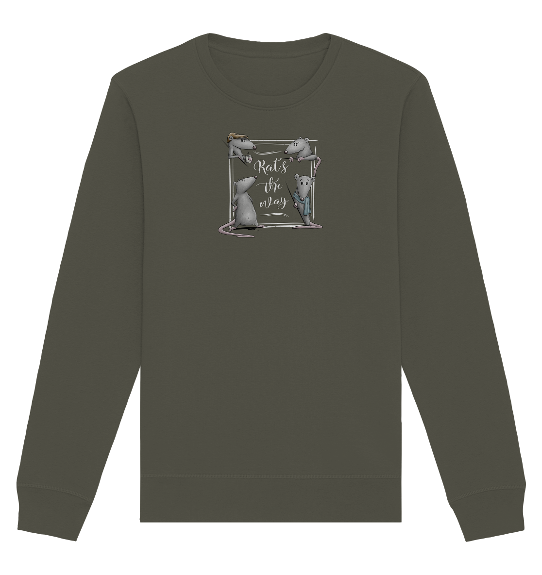 Rat’s The Way Kaffeehaus Ratten - Organic Basic Unisex Sweatshirt