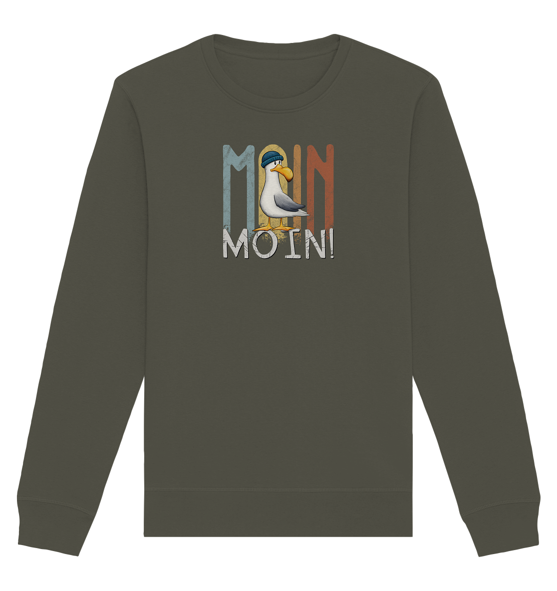 Moin Moin norddeutsche Möwe - Organic Basic Unisex Sweatshirt