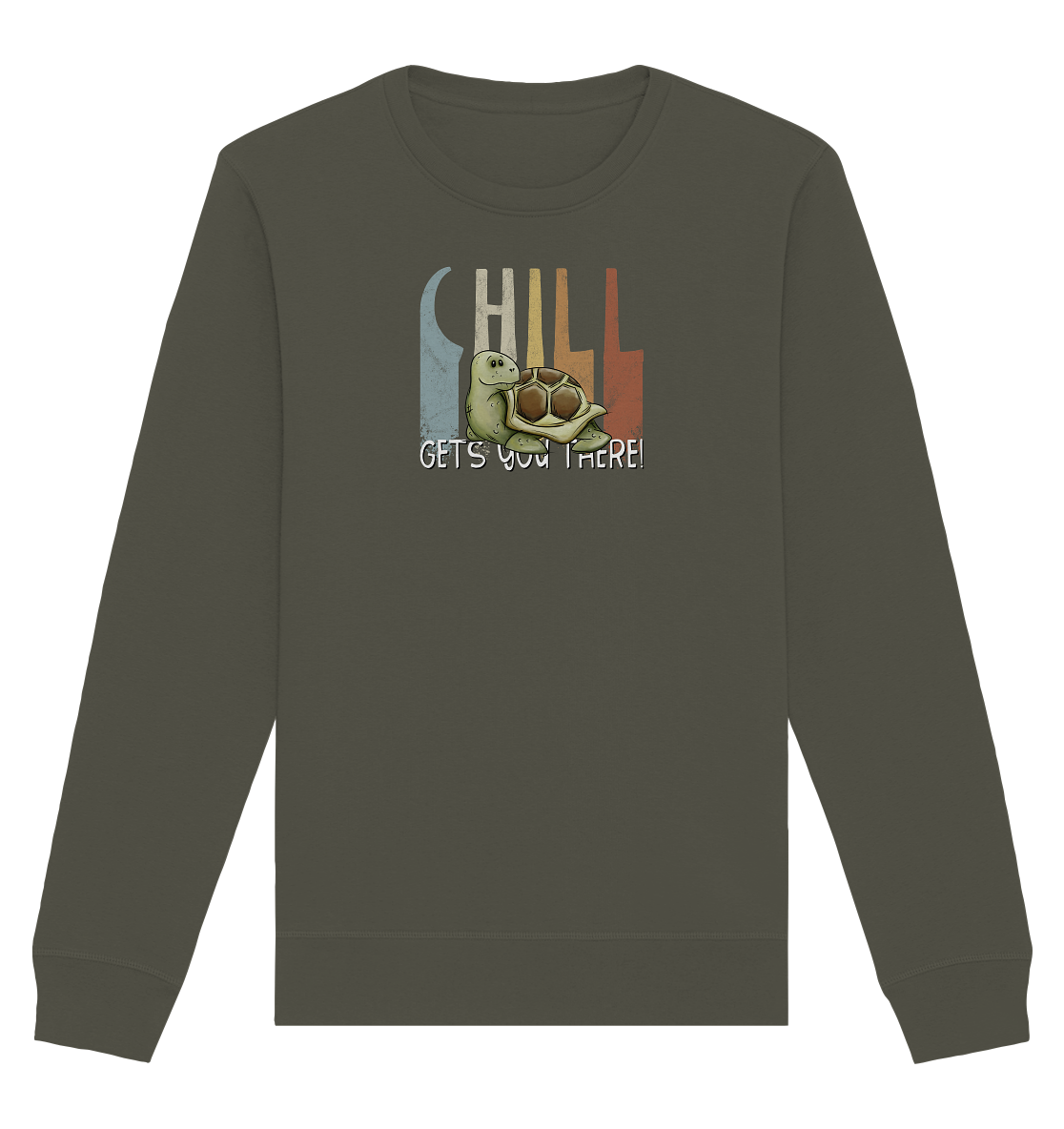 Gechillt gemütliche Schildkröte - Organic Basic Unisex Sweatshirt