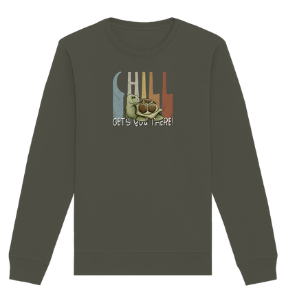 Gechillt gemütliche Schildkröte - Organic Basic Unisex Sweatshirt