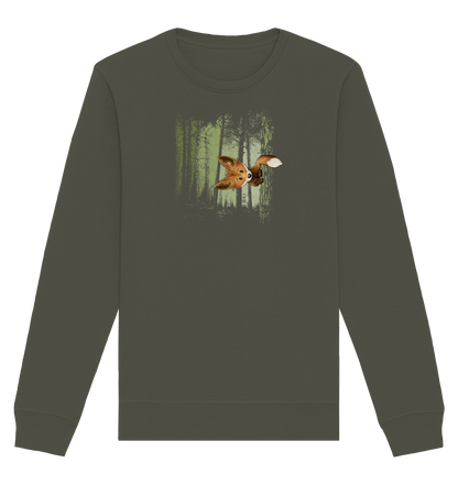 Fuchs im Zwielicht-Wald - Organic Basic Unisex Sweatshirt