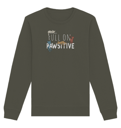Full On Pawsitive! Gechillte Katzen - Organic Basic Unisex Sweatshirt