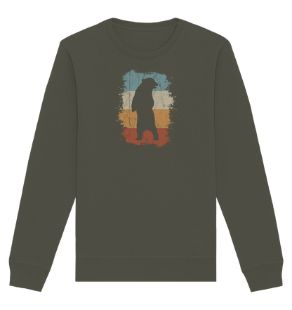 Retro Bären-Silhouette - Organic Basic Unisex Sweatshirt