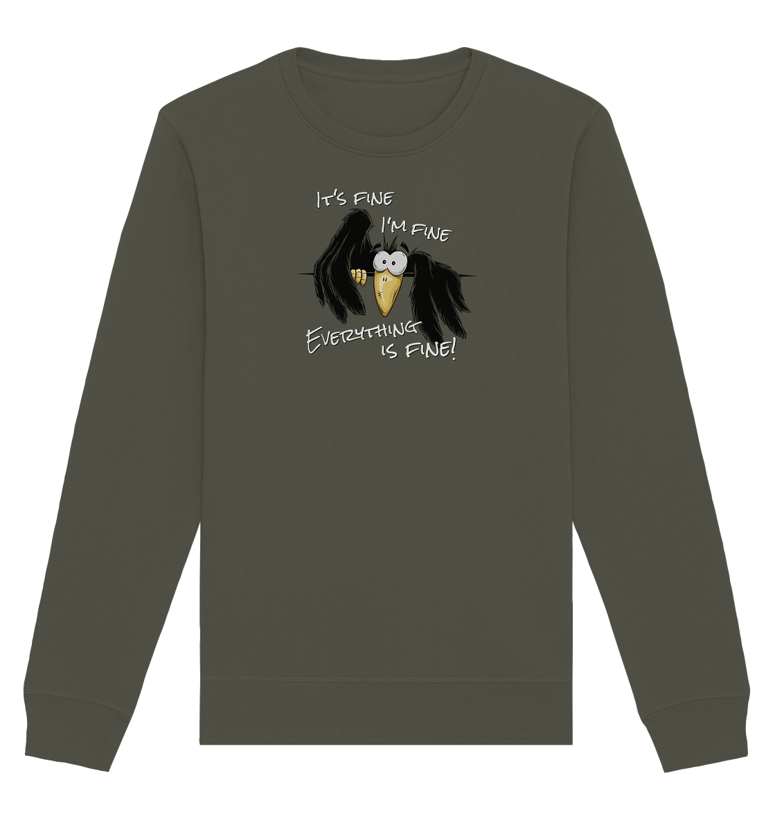 I’m Fine Rabe | Alles Gut Krähe - Organic Basic Unisex Sweatshirt