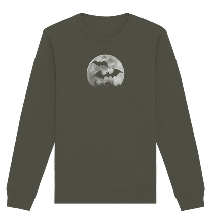 Fledermaus Silhouetten bei Vollmond - Organic Basic Unisex Sweatshirt