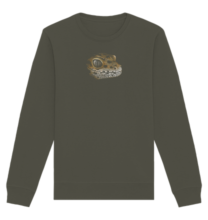 Leopard Gecko Skizze Kritzelkunst - Organic Basic Unisex Sweatshirt