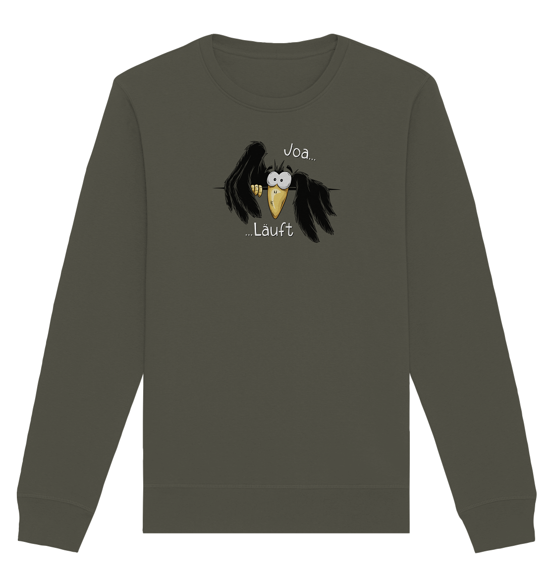 Joa Läuft Krähe gechillter Rabe - Organic Basic Unisex Sweatshirt