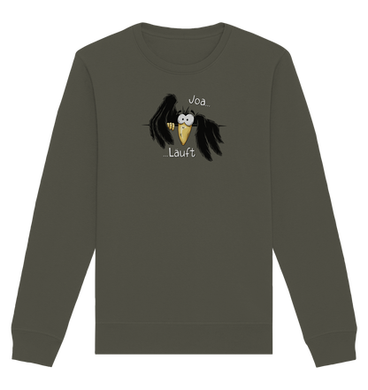 Joa Läuft Krähe gechillter Rabe - Organic Basic Unisex Sweatshirt