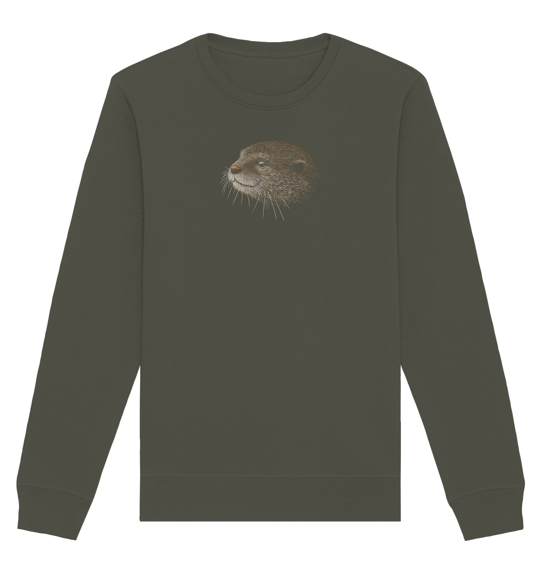 Otter Bleistift Zeichnung KritzelKunst - Organic Basic Unisex Sweatshirt