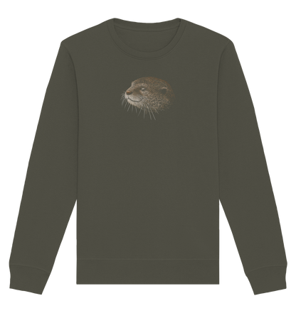 Otter Bleistift Zeichnung KritzelKunst - Organic Basic Unisex Sweatshirt