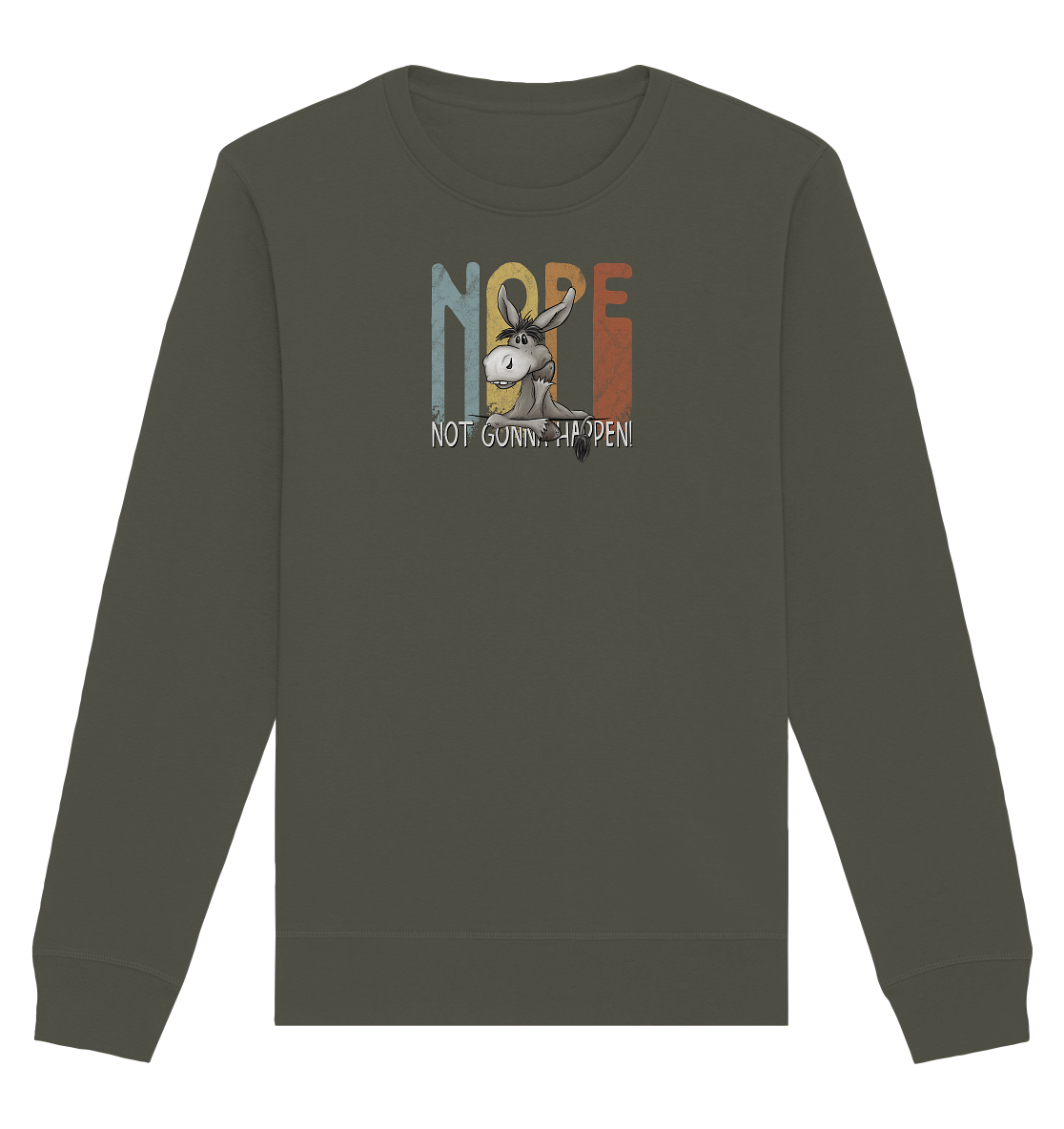 Nope | bockiger Esel - Organic Basic Unisex Sweatshirt