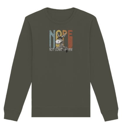 Nope | bockiger Esel - Organic Basic Unisex Sweatshirt