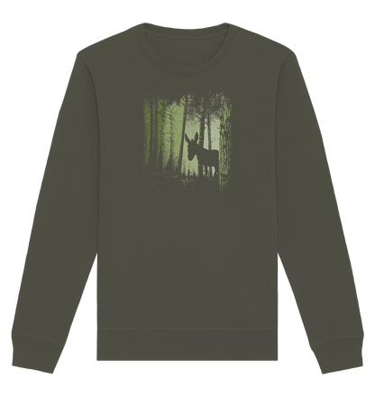 Esel im Zwielicht-Wald - Organic Basic Unisex Sweatshirt