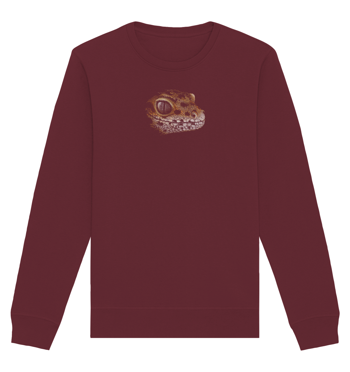 Leopard Gecko Skizze Kritzelkunst - Organic Basic Unisex Sweatshirt