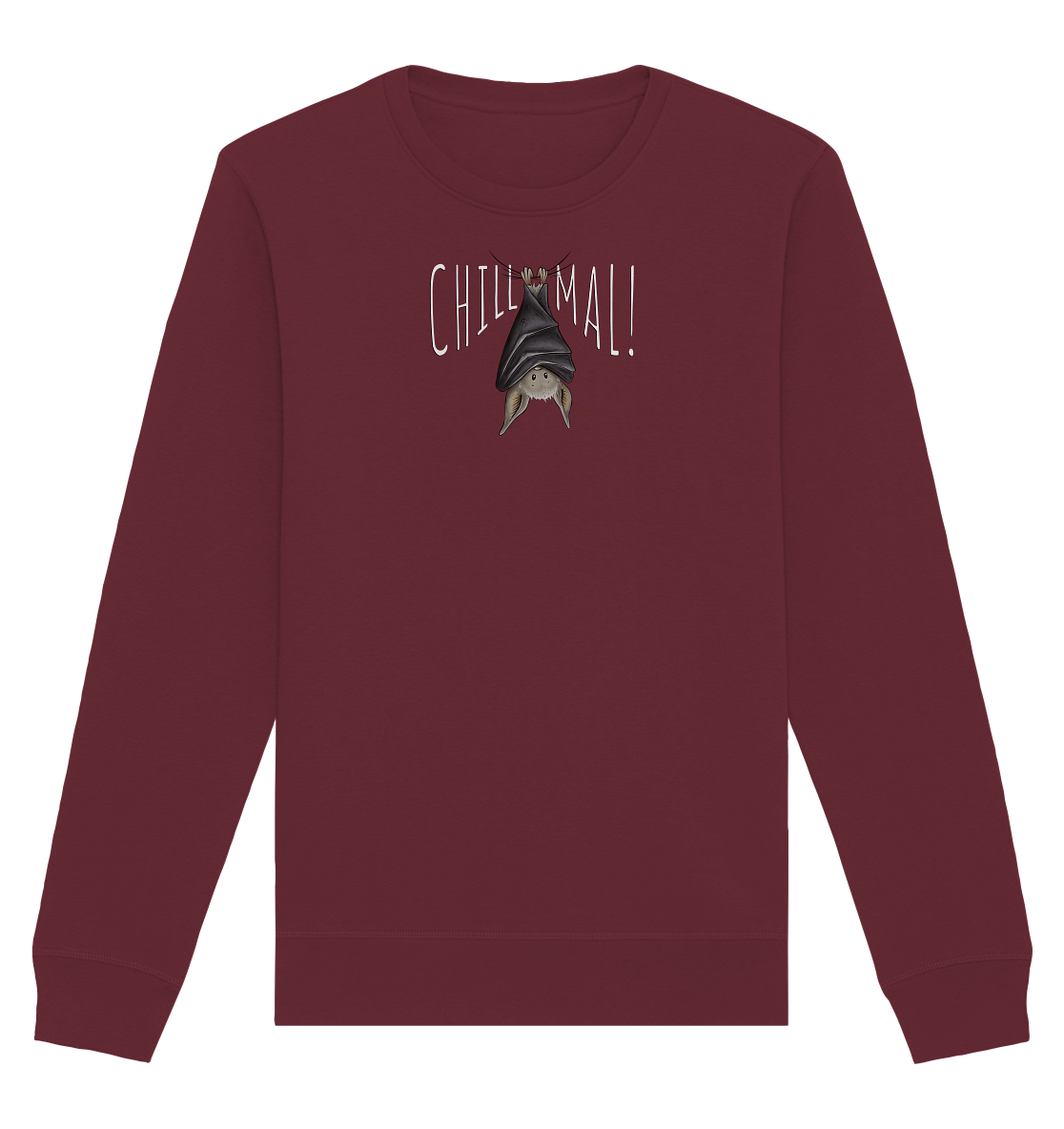 Chill Mal gemütliche Fledermaus - Organic Basic Unisex Sweatshirt