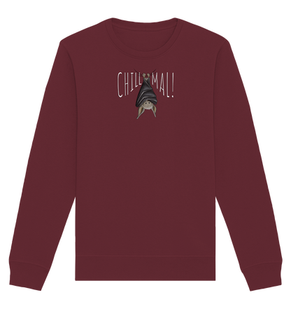 Chill Mal gemütliche Fledermaus - Organic Basic Unisex Sweatshirt