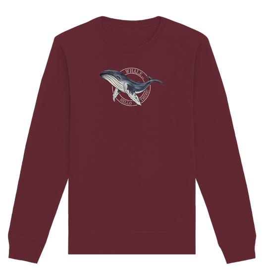 Whale, Hello There | Buckelwal - Organic Basic Unisex Sweatshirt