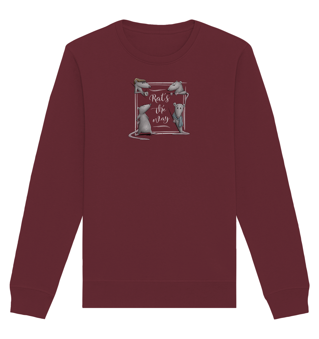 Rat’s The Way Kaffeehaus Ratten - Organic Basic Unisex Sweatshirt
