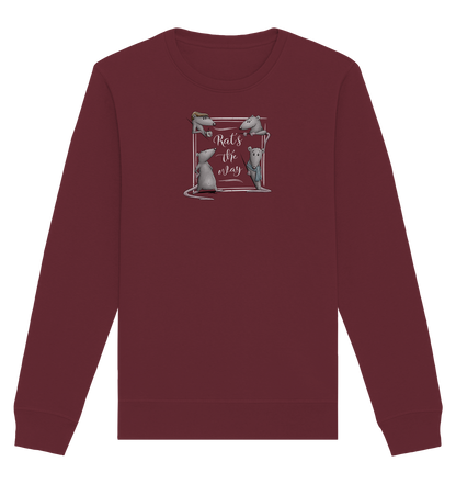 Rat’s The Way Kaffeehaus Ratten - Organic Basic Unisex Sweatshirt