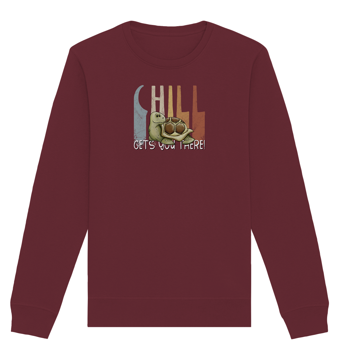 Gechillt gemütliche Schildkröte - Organic Basic Unisex Sweatshirt